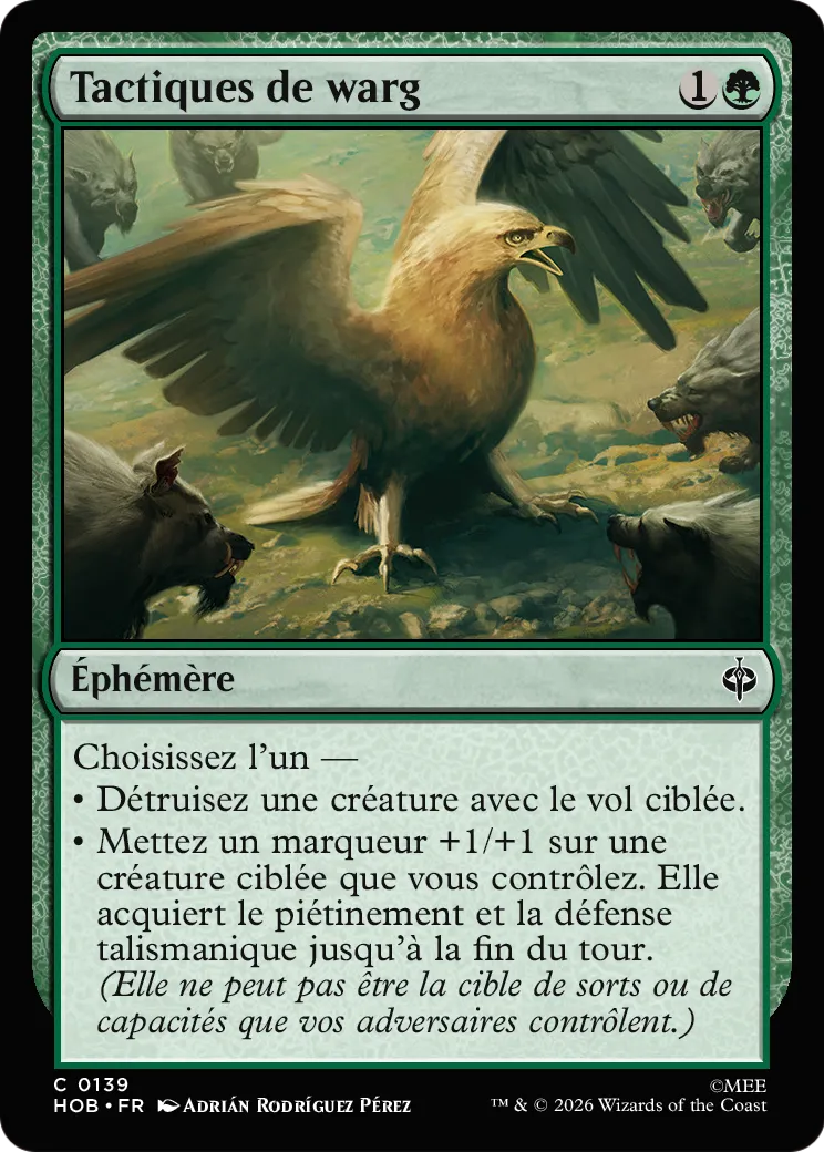 Tactiques de warg — The Hobbit — Magic: The Gathering