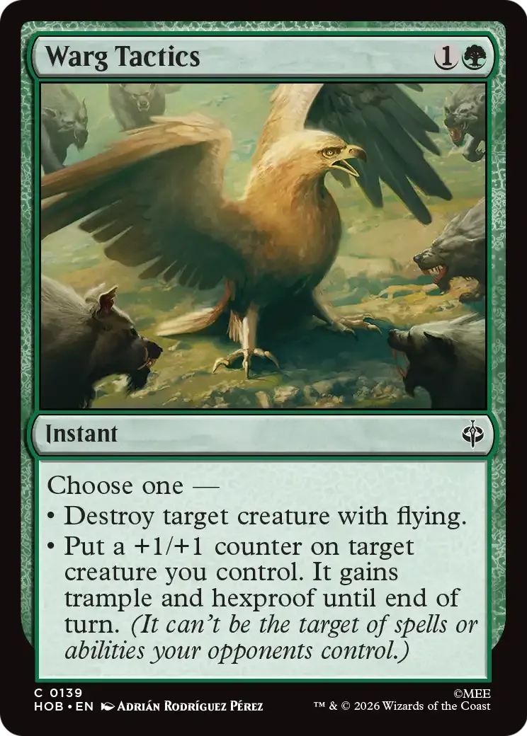 Tactiques de warg — The Hobbit — Magic: The Gathering