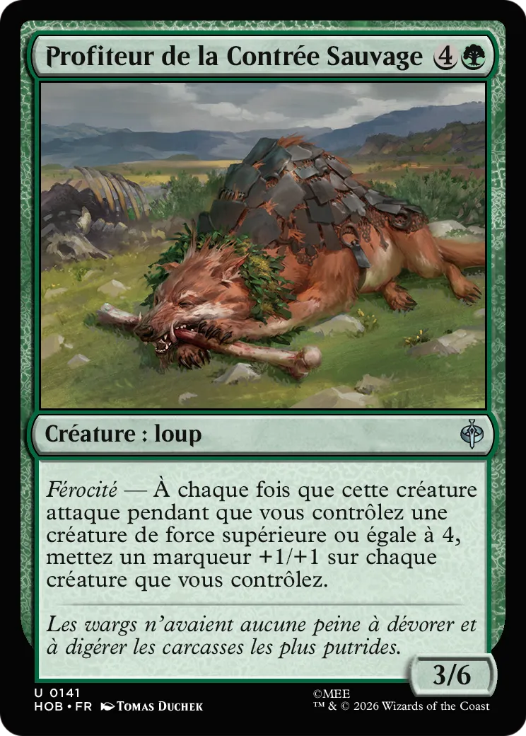 Profiteur de la Contrée Sauvage — The Hobbit — Magic: The Gathering