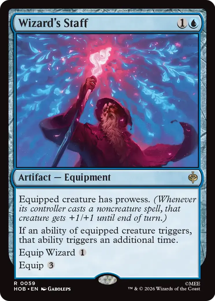 Bâton de sorcier — The Hobbit — Magic: The Gathering