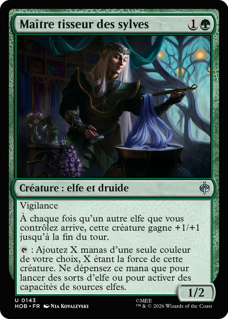 Maître tisseur des sylves — The Hobbit — Magic: The Gathering