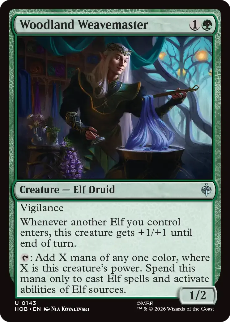 Maître tisseur des sylves — The Hobbit — Magic: The Gathering