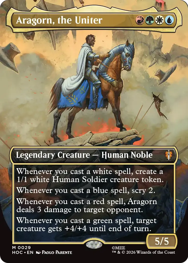 Aragorn, the Uniter — The Hobbit Eternal — Magic: The Gathering
