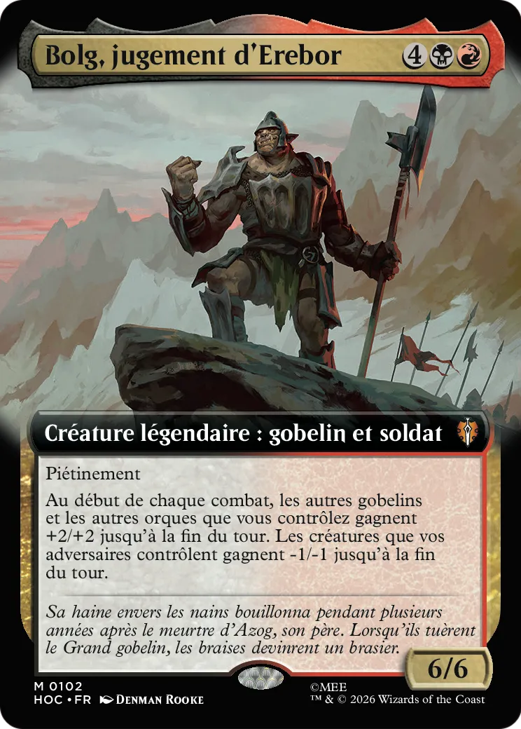Bolg, jugement d'Erebor — The Hobbit Eternal — Magic: The Gathering