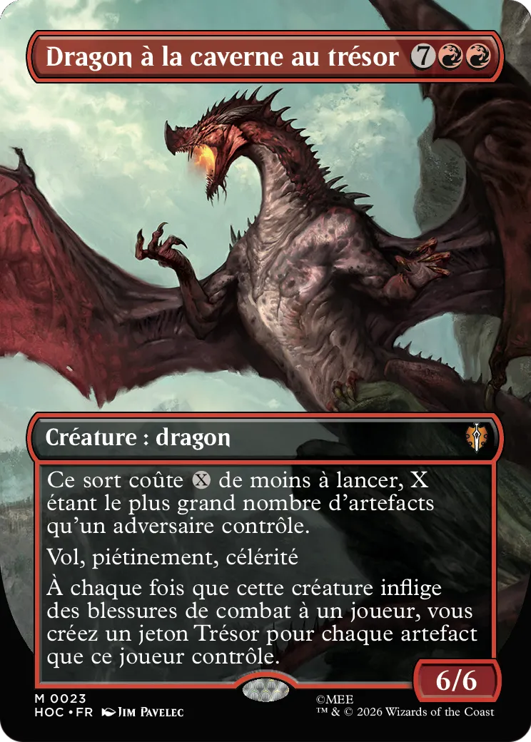 Dragon à la caverne au trésor — The Hobbit Eternal — Magic: The Gathering