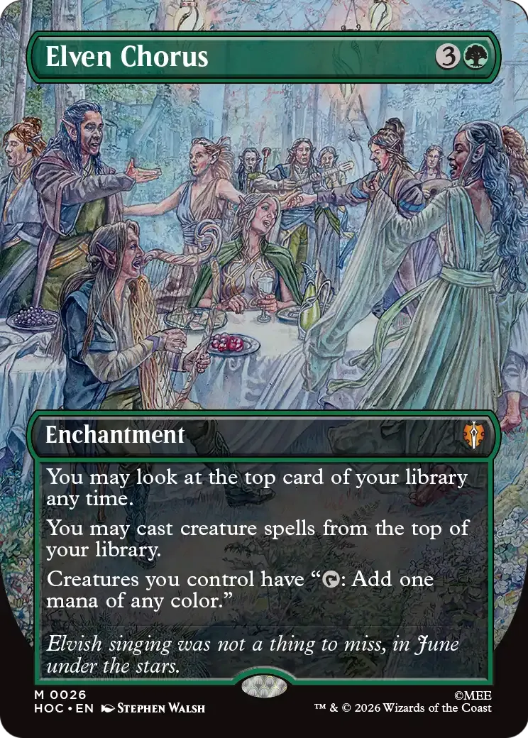 Elven Chorus — The Hobbit Eternal — Magic: The Gathering