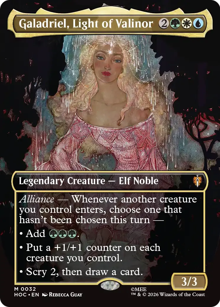Galadriel, lumière de Valinor — The Hobbit Eternal — Magic: The Gathering