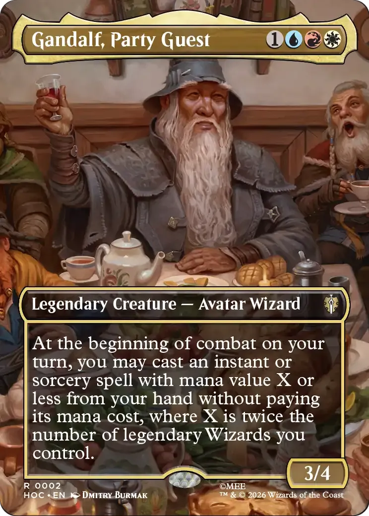 Gandalf, invité à la fête — The Hobbit Eternal — Magic: The Gathering