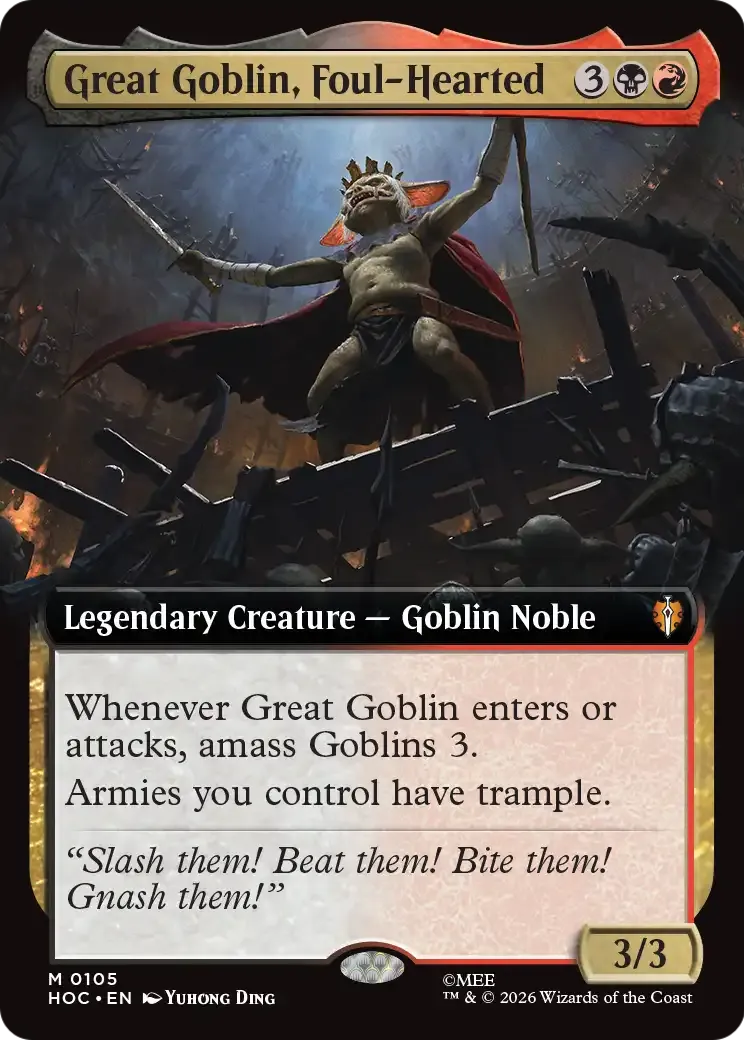 Great Goblin, Foul-Hearted — The Hobbit Eternal — Magic: The Gathering