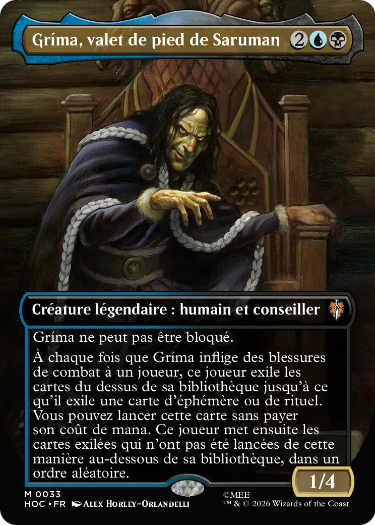 Gríma, valet de pied de Saruman — The Hobbit Eternal — Magic: The Gathering
