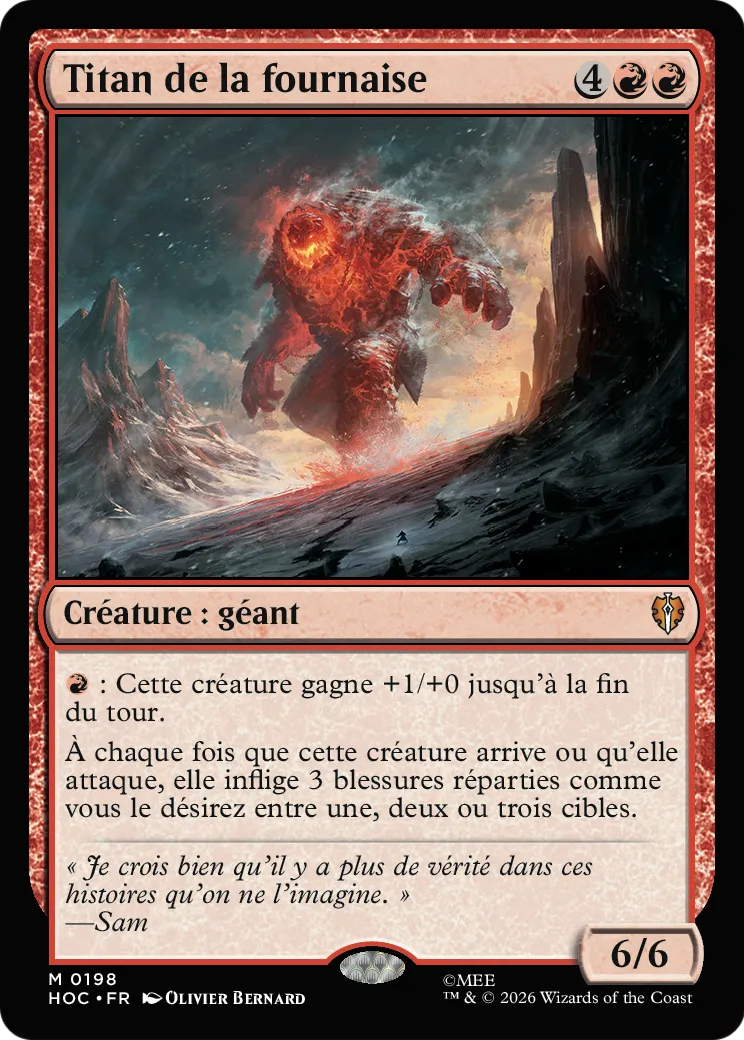 Titan de la fournaise — The Hobbit Eternal — Magic: The Gathering