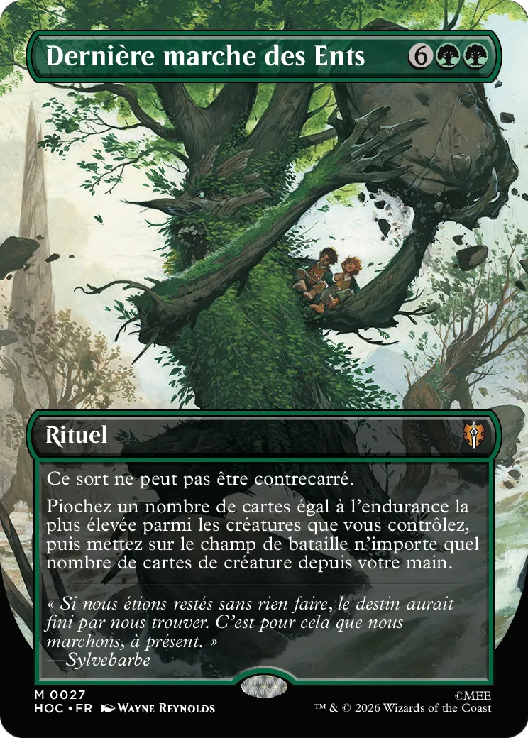 Dernière marche des Ents — The Hobbit Eternal — Magic: The Gathering