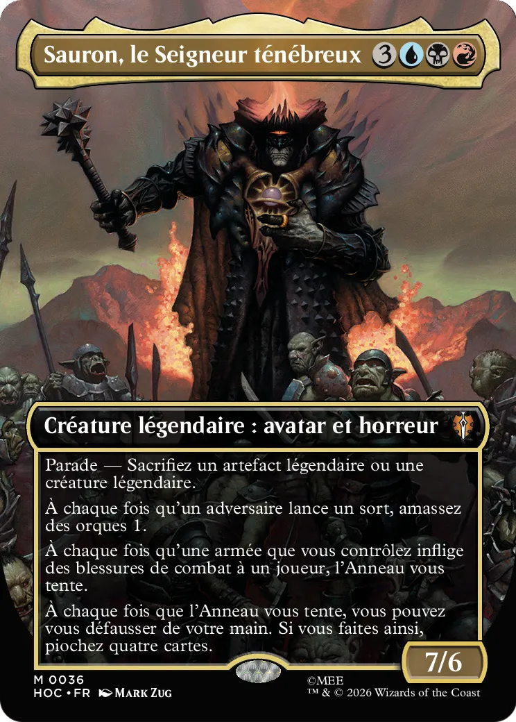Sauron, le Seigneur ténébreux — The Hobbit Eternal — Magic: The Gathering