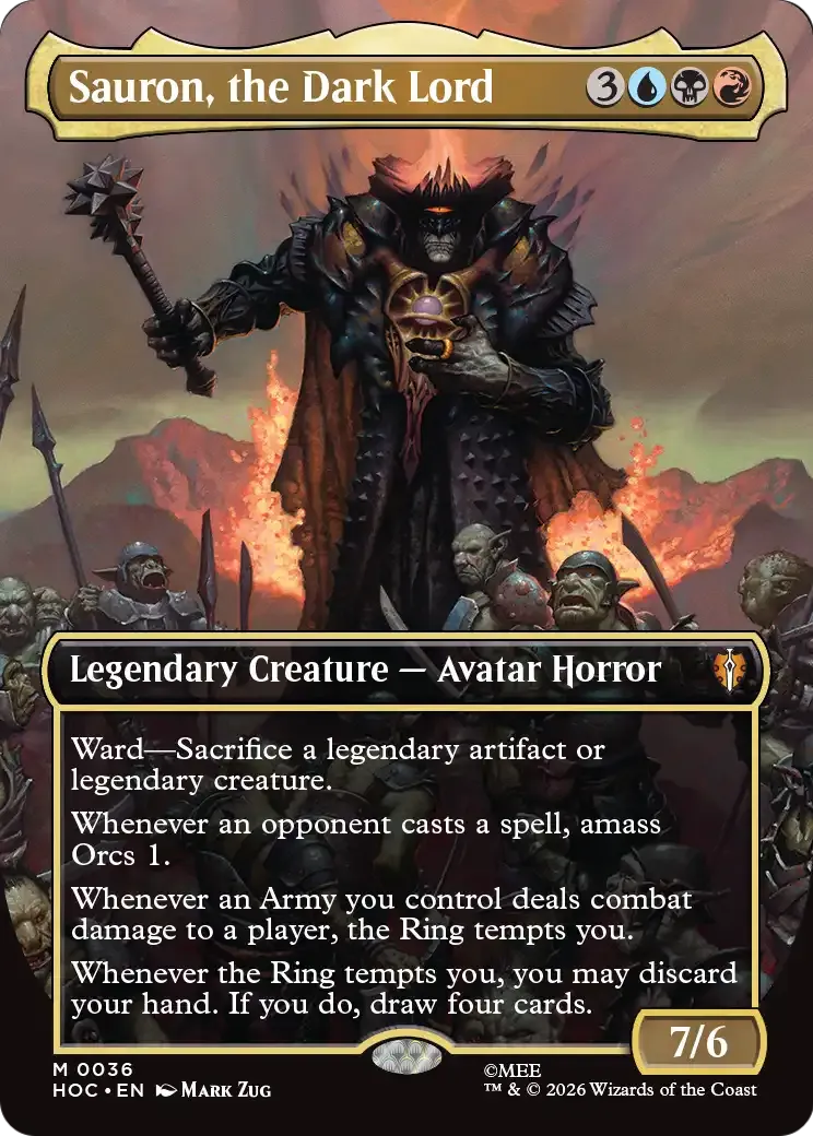 Sauron, the Dark Lord — The Hobbit Eternal — Magic: The Gathering