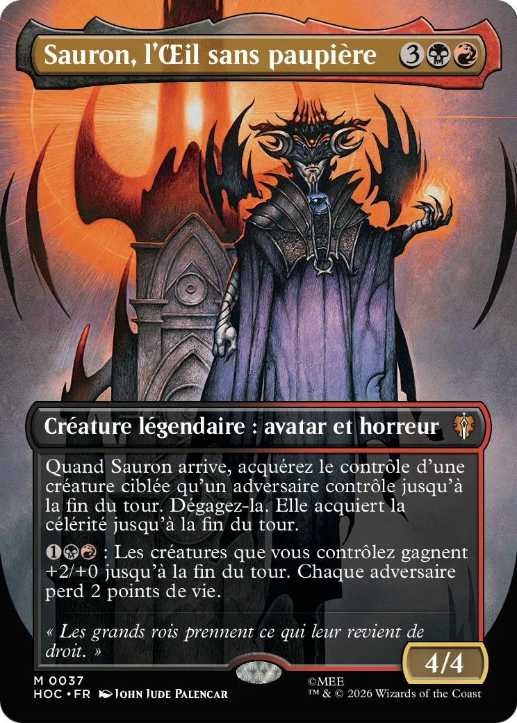 Sauron, l'Œil sans paupière — The Hobbit Eternal — Magic: The Gathering