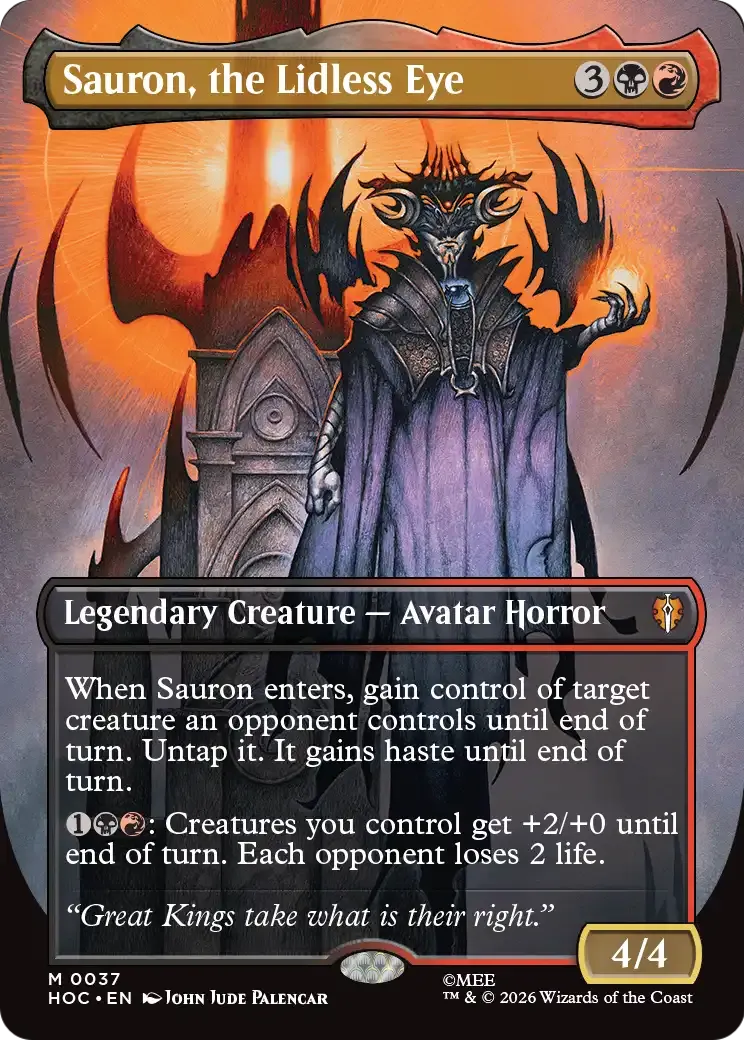 Sauron, the Lidless Eye — The Hobbit Eternal — Magic: The Gathering