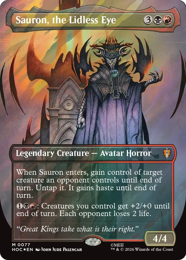 Sauron, the Lidless Eye — The Hobbit Eternal — Magic: The Gathering