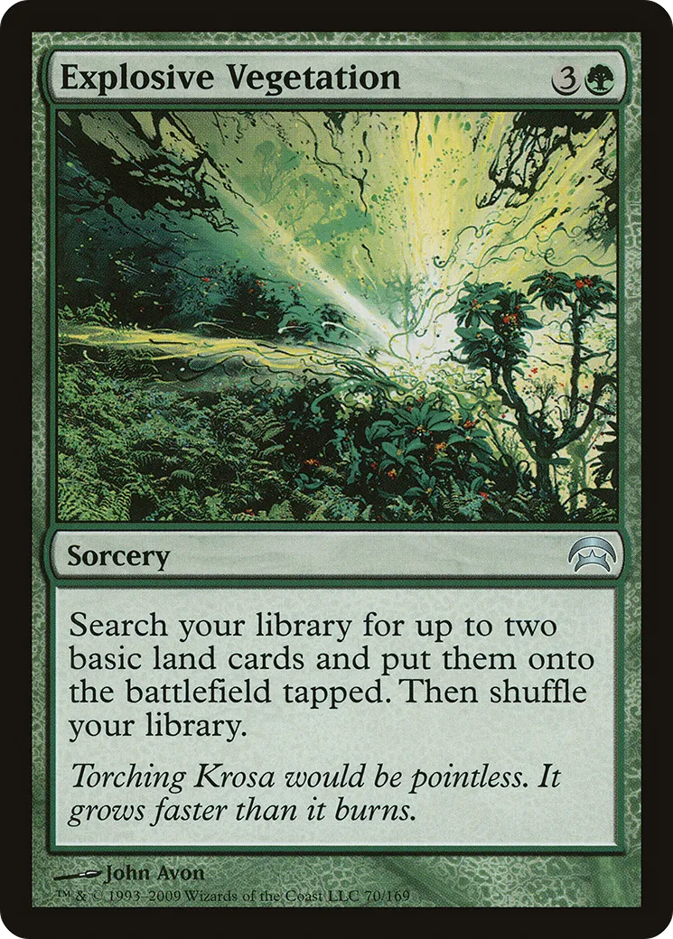 Végétation explosive — Planechase — Magic: The Gathering