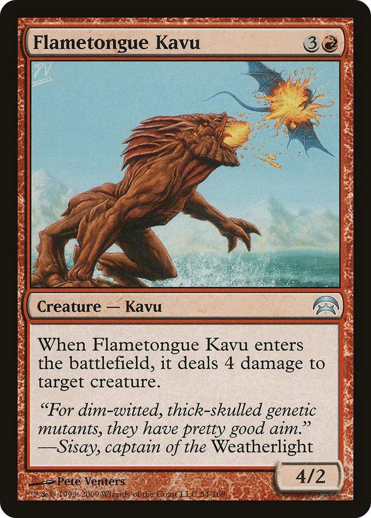 Flametongue Kavu — Planechase — Magic: The Gathering