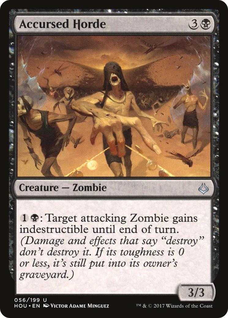 Accursed Horde — Hour of Devastation — Magic: The Gathering