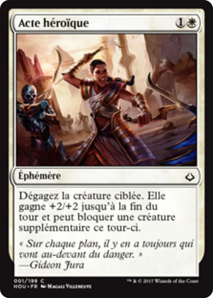 Acte héroïque — Hour of Devastation — Magic: The Gathering