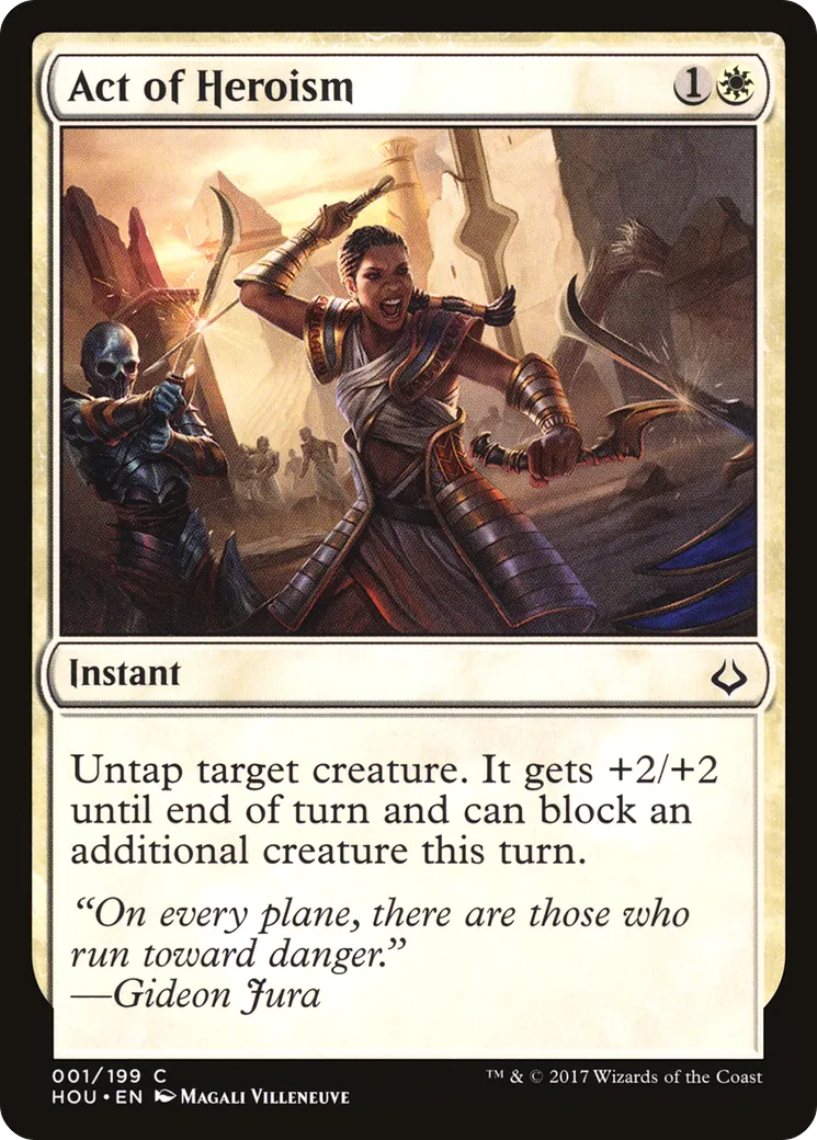 Acte héroïque — Hour of Devastation — Magic: The Gathering