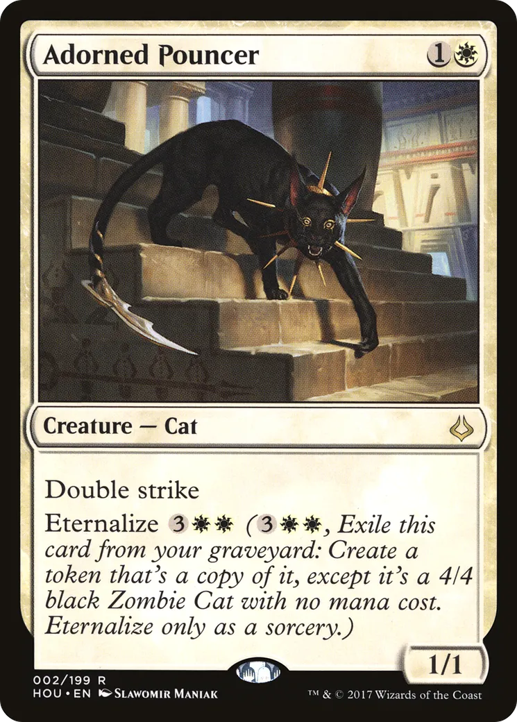 Adorned Pouncer — Hour of Devastation — Magic: The Gathering