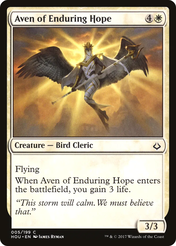 Aven of Enduring Hope — Hour of Devastation — Magic: The Gathering