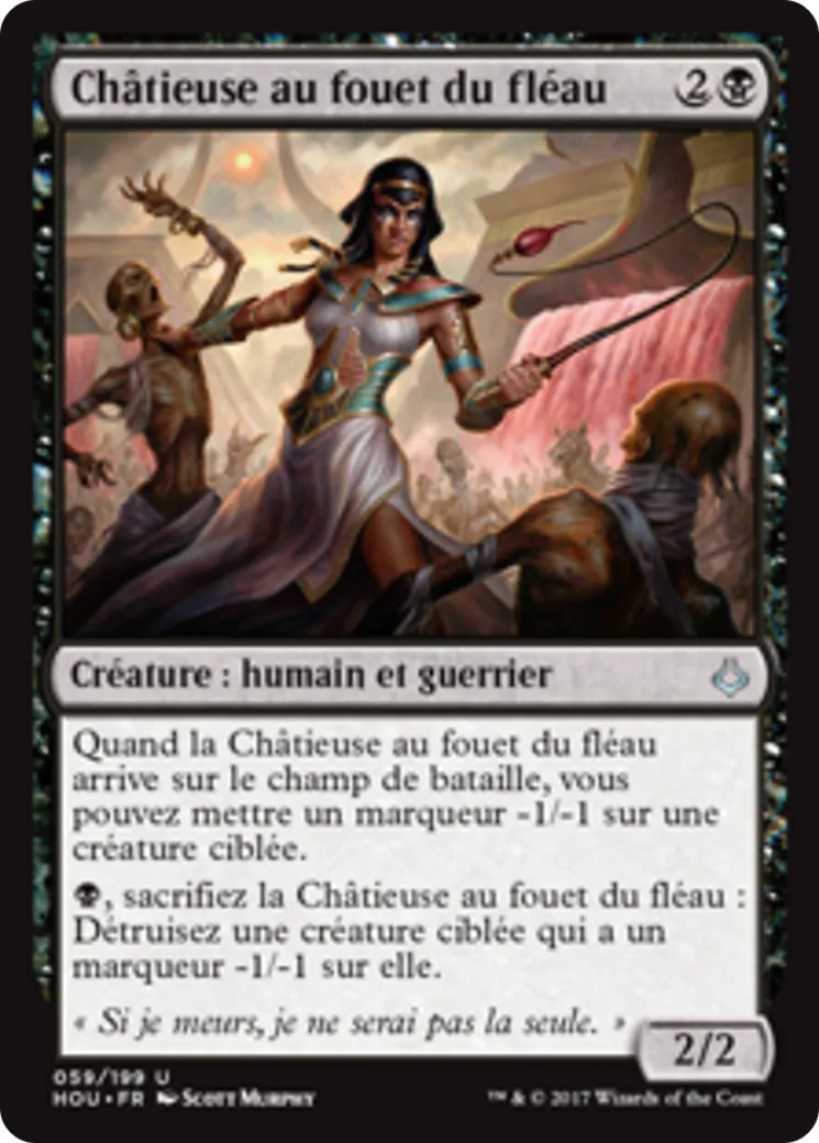 Châtieuse au fouet du fléau — Hour of Devastation — Magic: The Gathering