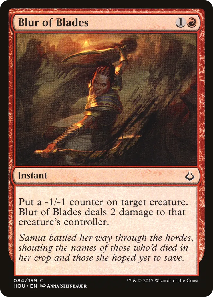 Blur of Blades — Hour of Devastation — Magic: The Gathering