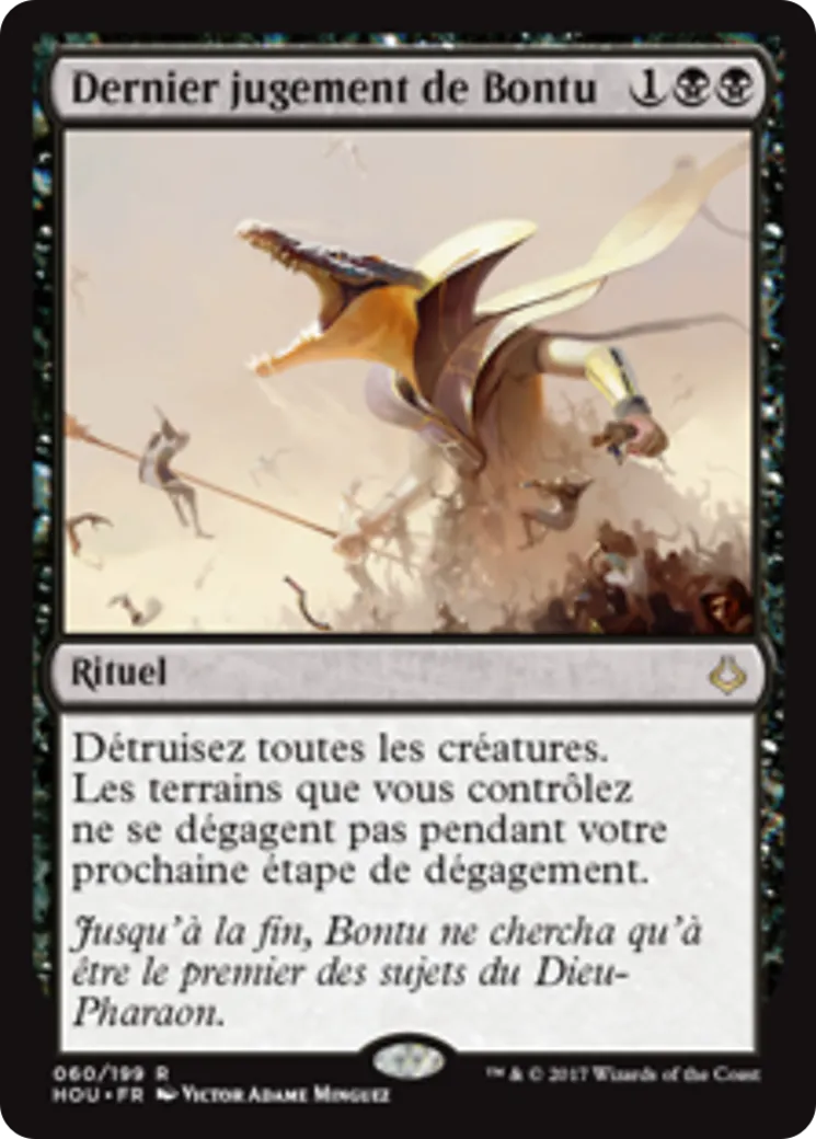 Dernier jugement de Bontu — Hour of Devastation — Magic: The Gathering
