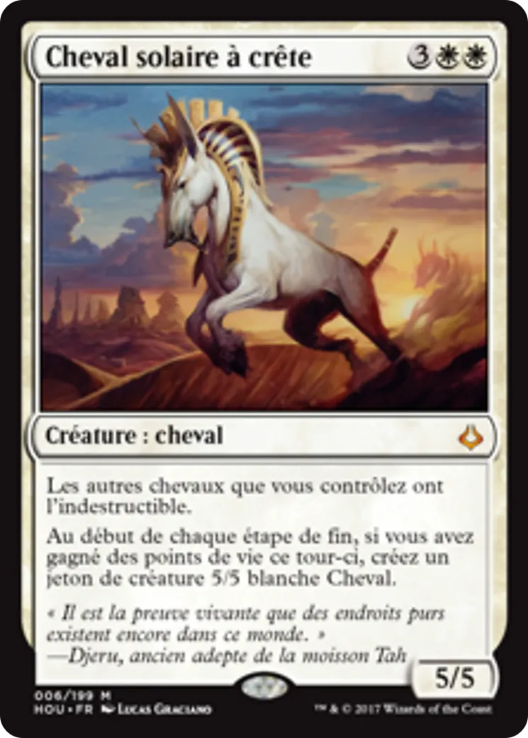 Cheval solaire à crête — Hour of Devastation — Magic: The Gathering