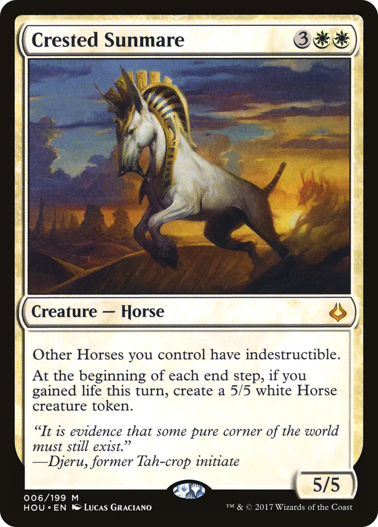 Crested Sunmare — Hour of Devastation — Magic: The Gathering