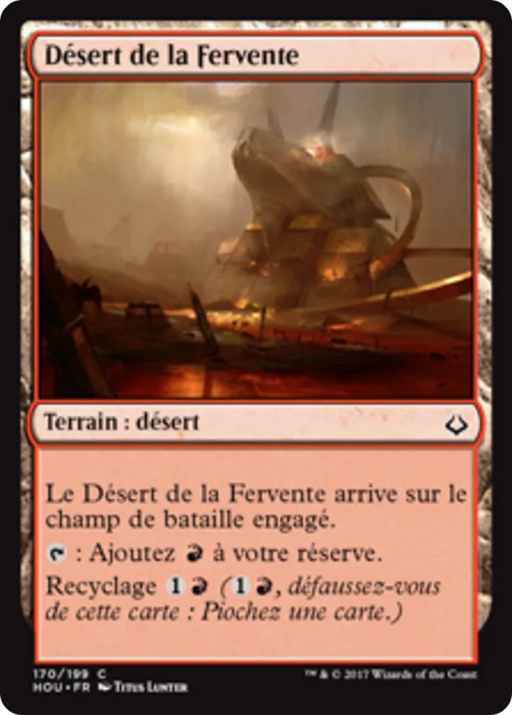 Désert de la Fervente — Hour of Devastation — Magic: The Gathering