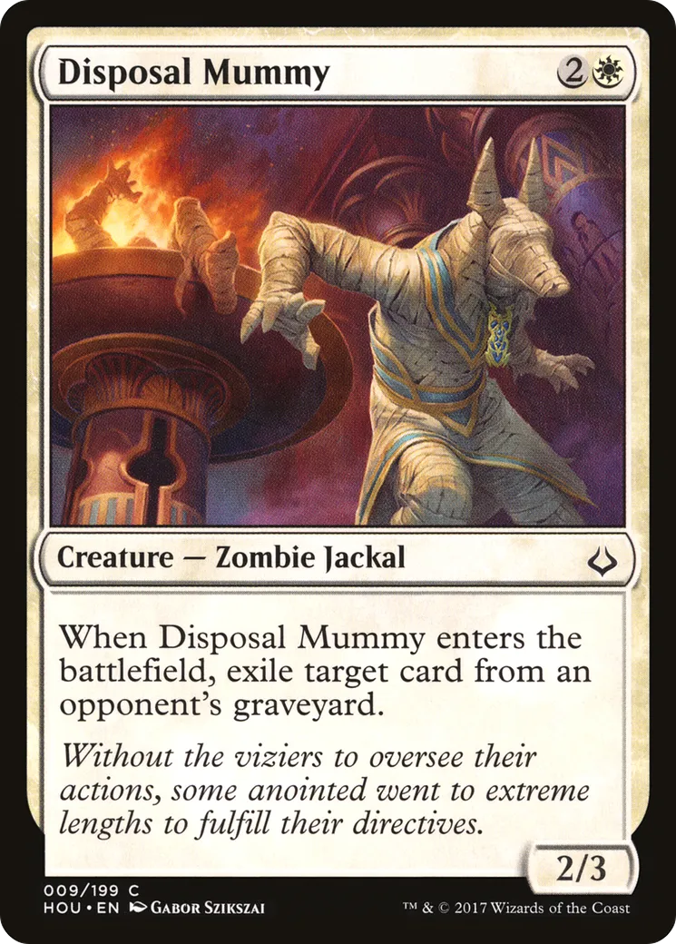 Disposal Mummy — Hour of Devastation — Magic: The Gathering