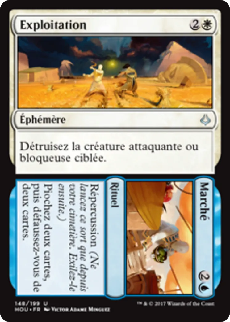 Exploitation // Marché — Hour of Devastation — Magic: The Gathering