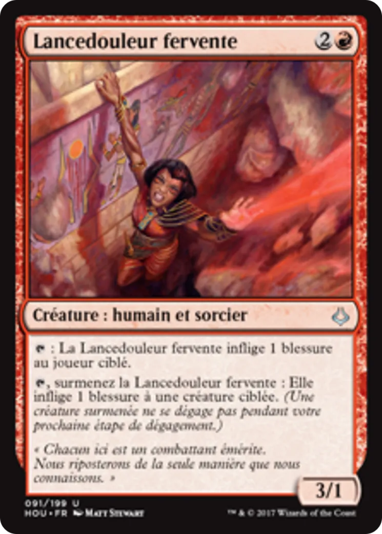 Lancedouleur fervente — Hour of Devastation — Magic: The Gathering