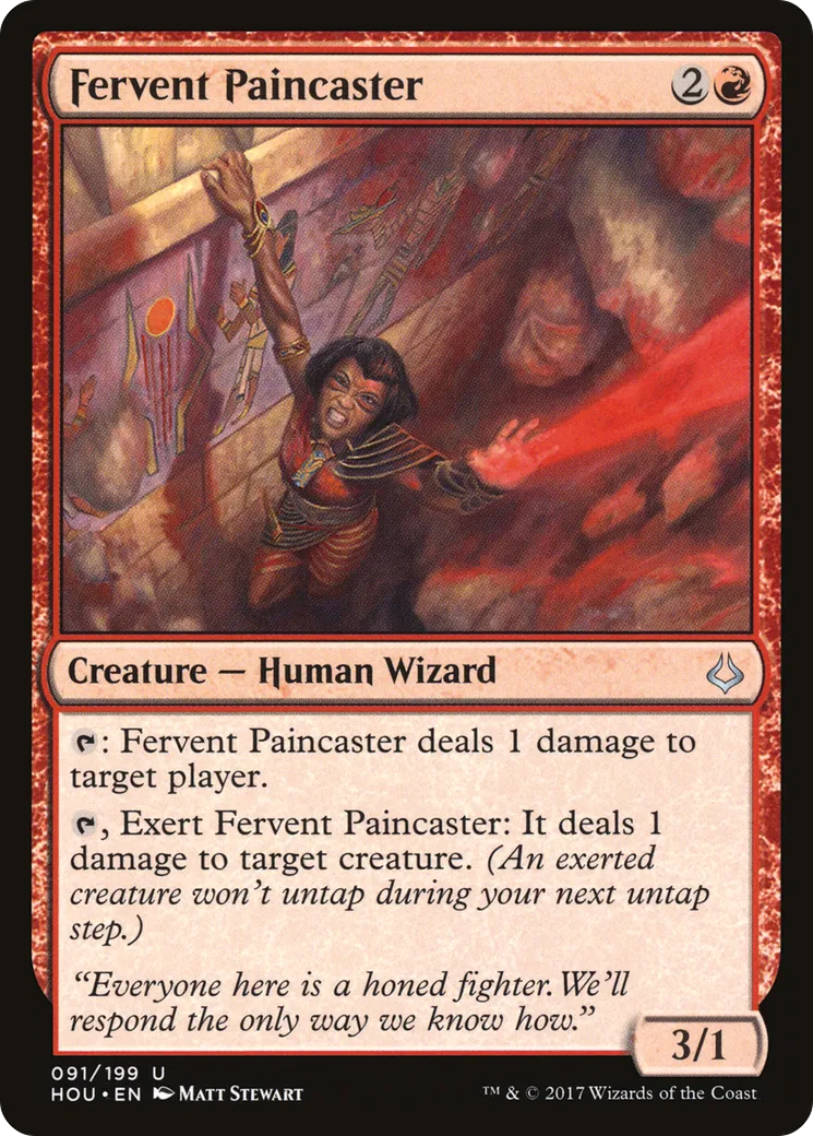 Fervent Paincaster — Hour of Devastation — Magic: The Gathering