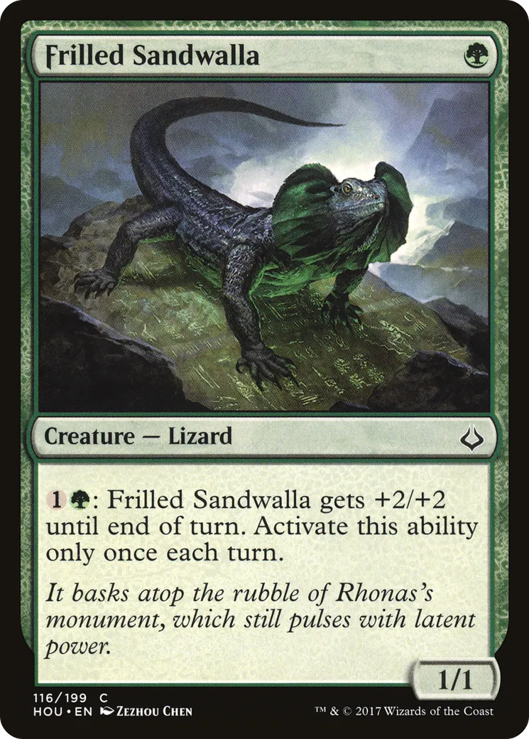 Frilled Sandwalla — Hour of Devastation — Magic: The Gathering