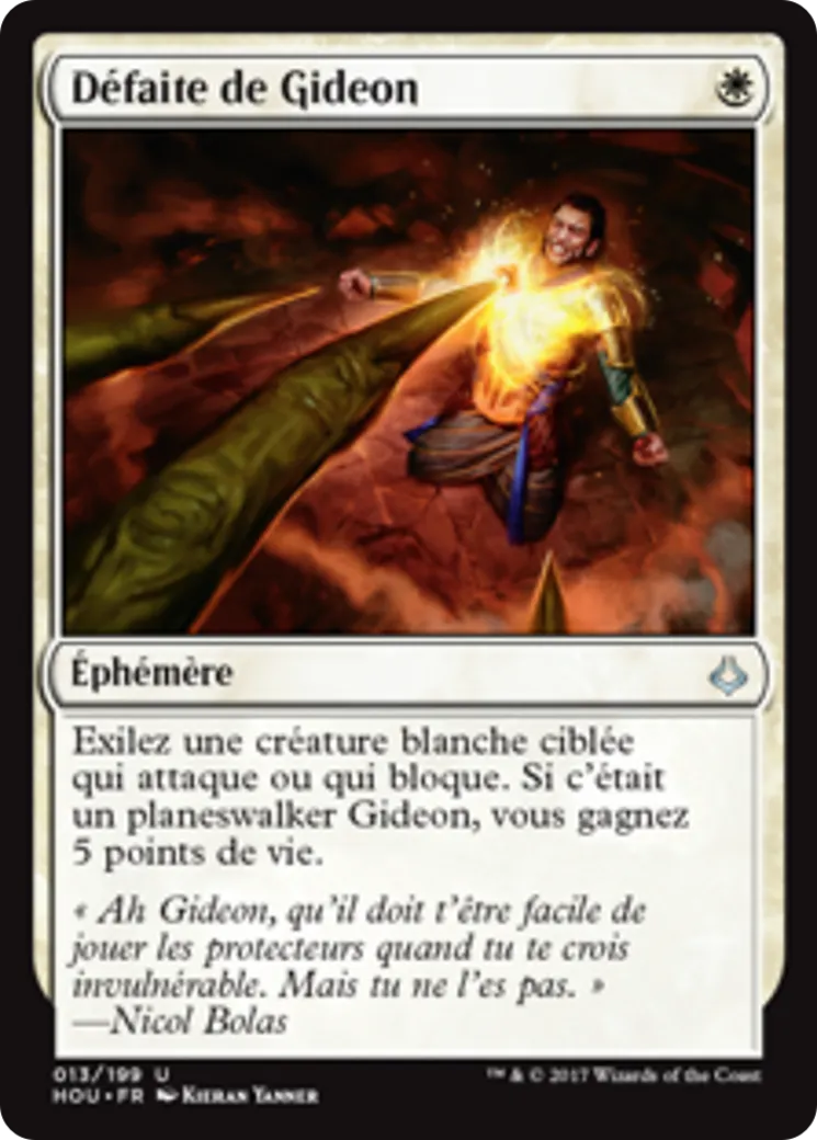 Défaite de Gideon — Hour of Devastation — Magic: The Gathering