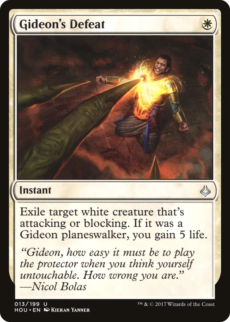 Défaite de Gideon — Hour of Devastation — Magic: The Gathering