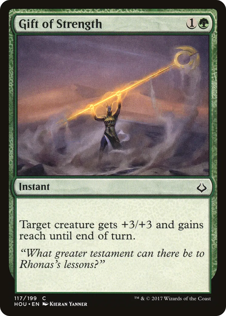Gift of Strength — Hour of Devastation — Magic: The Gathering