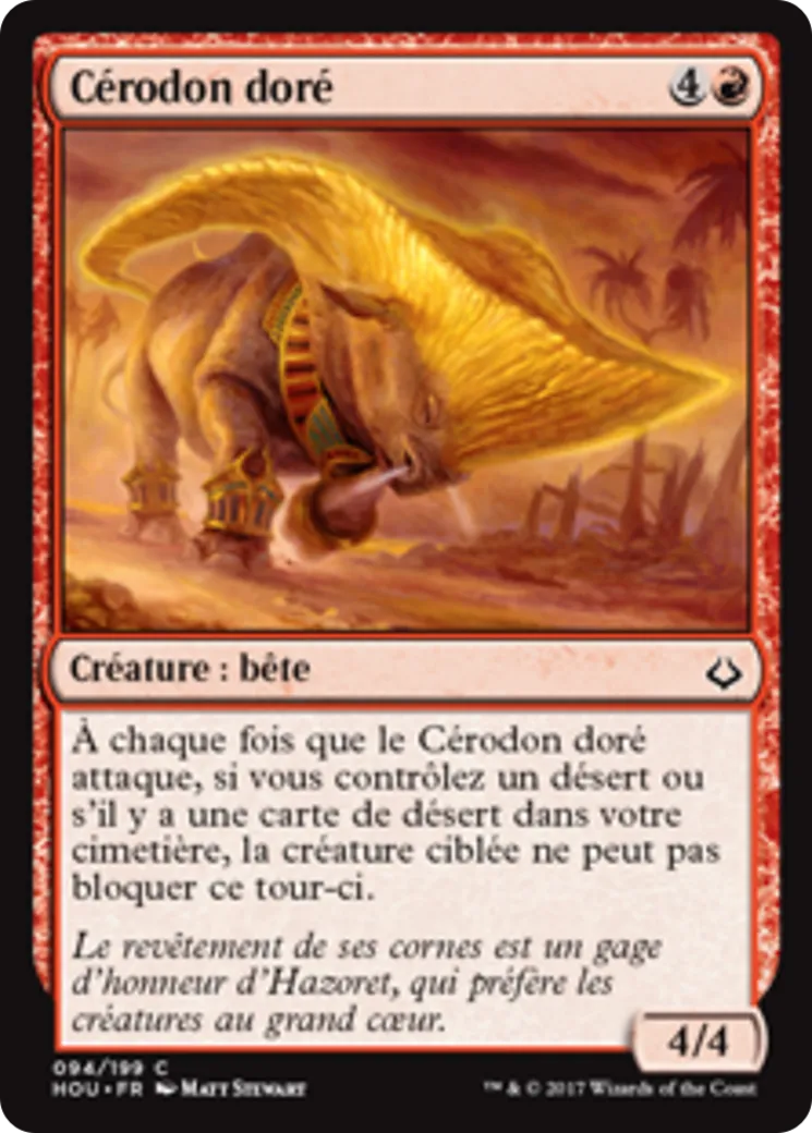 Cérodon doré — Hour of Devastation — Magic: The Gathering