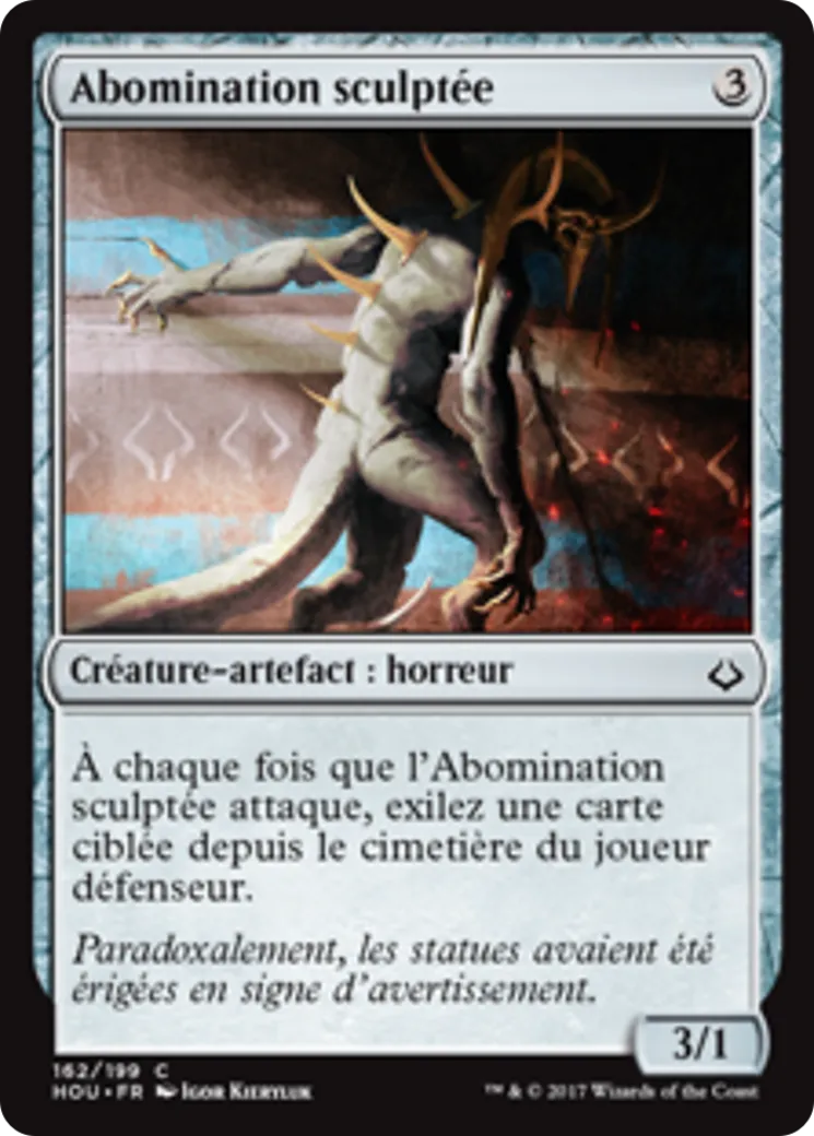 Abomination sculptée — Hour of Devastation — Magic: The Gathering