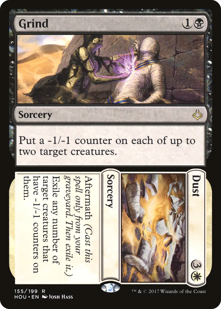Grind // Dust — Hour of Devastation — Magic: The Gathering