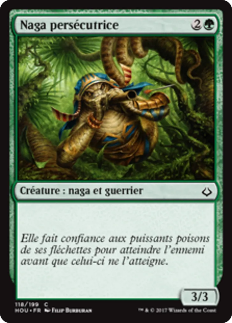 Naga persécutrice — Hour of Devastation — Magic: The Gathering