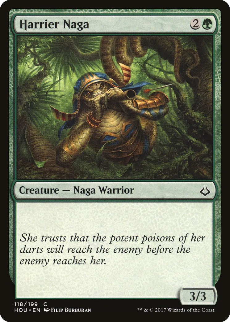 Harrier Naga — Hour of Devastation — Magic: The Gathering