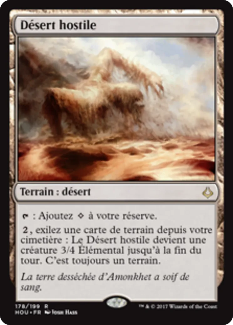 Désert hostile — Hour of Devastation — Magic: The Gathering