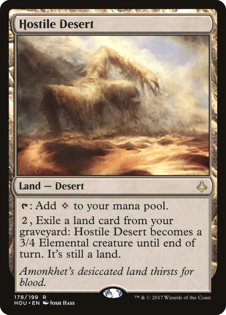 Désert hostile — Hour of Devastation — Magic: The Gathering