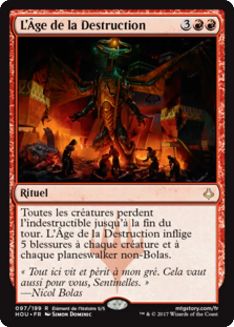 L'Âge de la Destruction — Hour of Devastation — Magic: The Gathering
